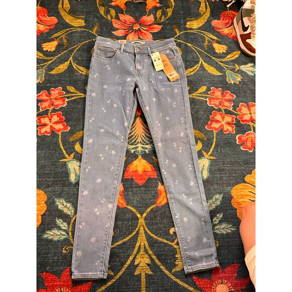 NWT Levi's 701 Super Skinny Palm Tree Jeans Size 30 - Picture 4 of 9